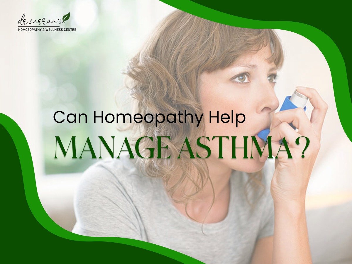 Visual representation of a person exploring homeopathy as a treatment option for asthma management and relief.