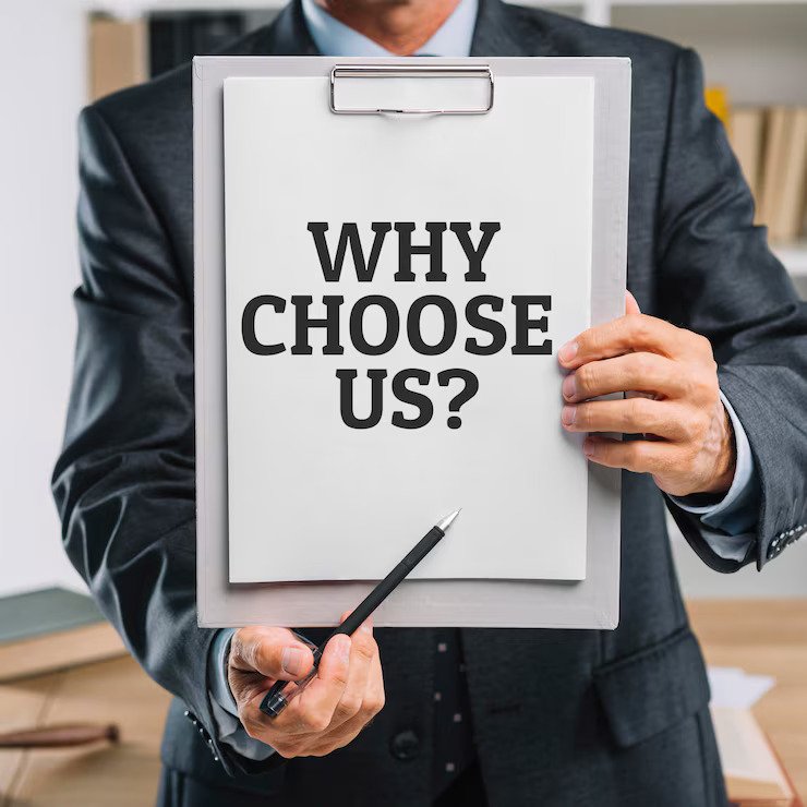 Kandivali West 21 Kandivali West business man holding clipboard with why choose us question 23 2148932313