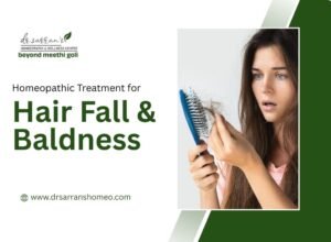 Homeopathic treatment for hair fall and baldness in Mumbai by Dr. Sarran Homeo for natural hair regrowth and scalp health