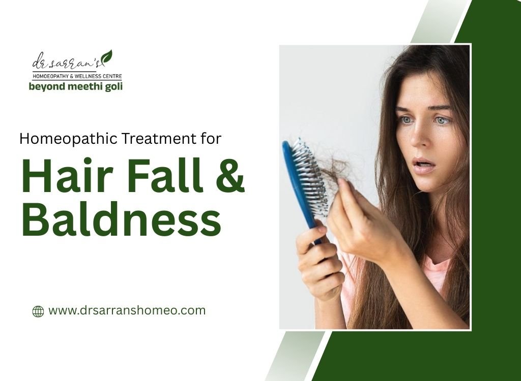 Homeopathic treatment for hair fall and baldness in Mumbai by Dr. Sarran Homeo for natural hair regrowth and scalp health