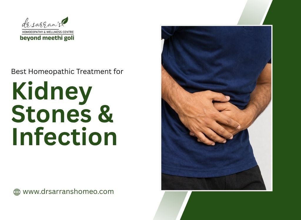 Homeopathic treatment for kidney stones and kidney infection showing natural remedies and holistic healing approach
